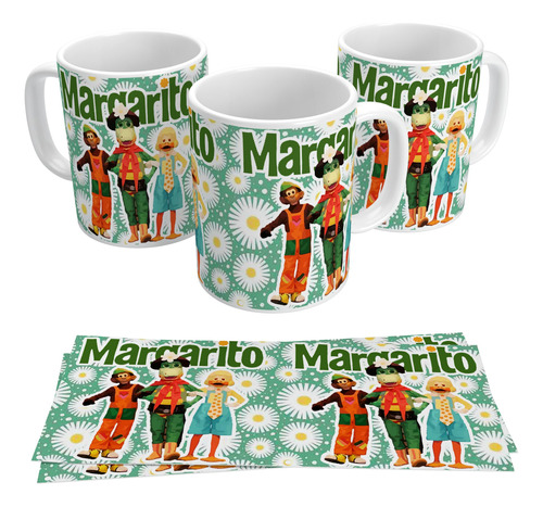 Taza De Ceramica Margarito Terere Retro Tv Infantil Fans Art