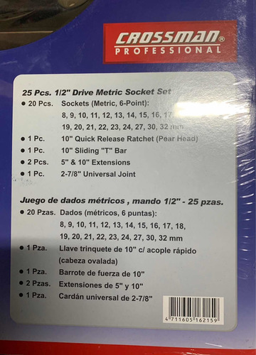 Imagen 6 de 9 de Juego De Dados Marca Crossman 25 Piezas