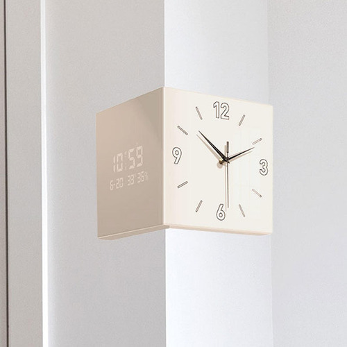 Squíle Del Reloj De Pared De Adorno De Reloj De Doble Crema