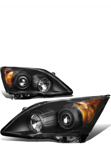 Faros Carcasa Negra Honda Crv 2007 