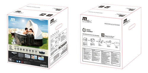 Mspa Jacuzzi Spa Inflable 2 Personas Nest