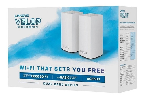 Sistema Malla Wifi Linksys Velop Whw0101 Ac1300 2 Unidades