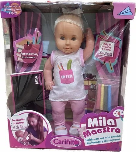 Muñeca Mila Maestra Formas Y Números Cariñito