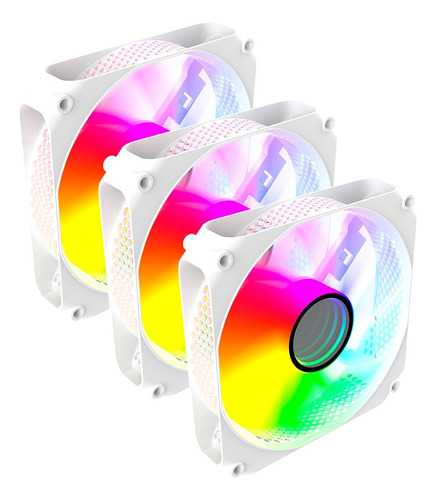 Gabinete Preto Gamer Placa Mãe Micro Atx / Itx + 03 Fans Rgb