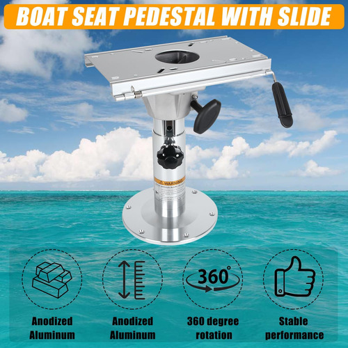 Pedestal De Aluminio Para Asiento De Barco Con Tobogán, Base