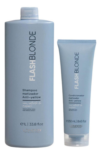 Kit London Flash Blonde Shampoo 1l E Condicionador 250ml