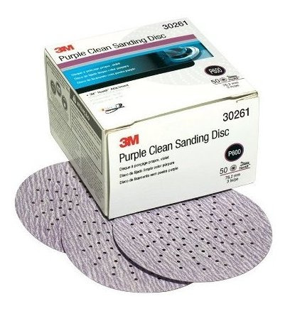 3 m Hookit Púrpura 3  P600 grit Clean Lijado Disco, 1