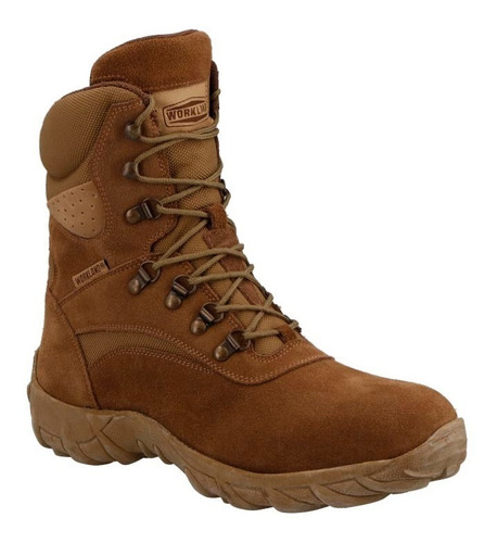 Bota Tactica Militar En Piel Work Land Beige 76224 Army