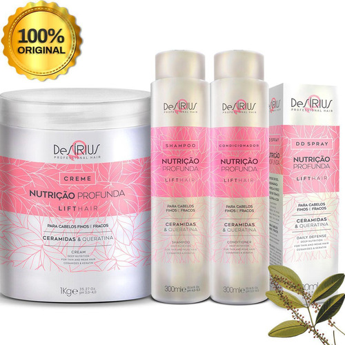 Kit Nutrição Profunda Lift Hair Completo Desirius