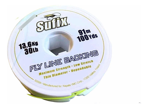 Backing Fly Sufix 30 Lbs. X 100 Yds. Ideal Nudos Corredizos