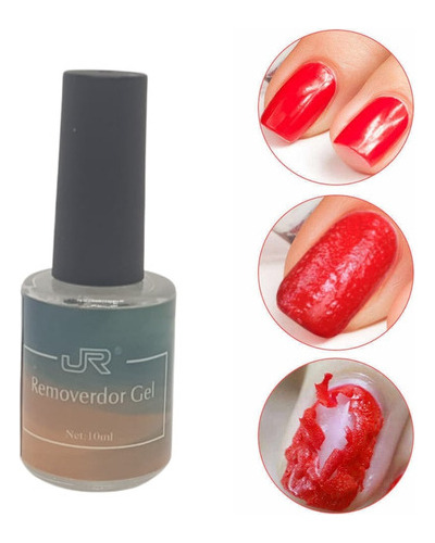 6 Pz De Remover Gel 10 Ml Quita Gel Semipermanente/acrilico
