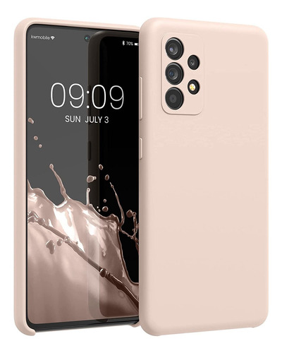 Funda Samsung Galaxy A52 5g De Silicona Rosa Coco