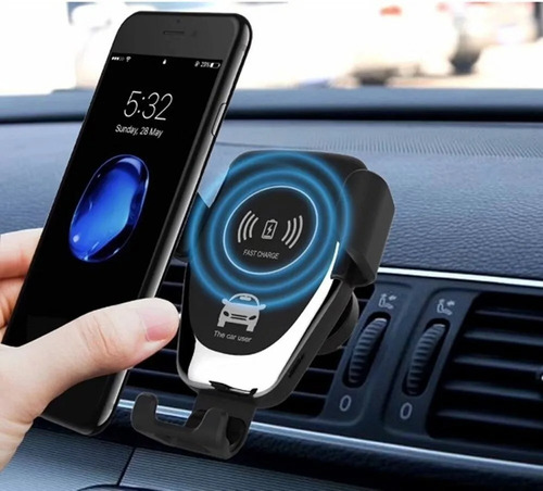 Imagen 3 de 7 de Soporte Celular Auto Carga Rapida Inalambrica Wireless