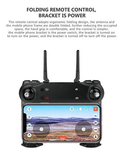 Imagen 5 de 8 de Dron Plegable Control Wifi, Cámara Dual, 1080p Sg700-d