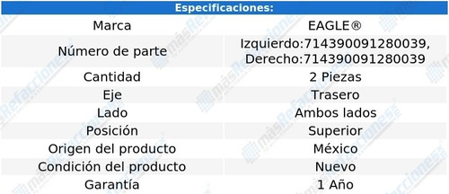 Par Asientos Resorte Traseros Sup Ford Edge V6 3.5l 11-14