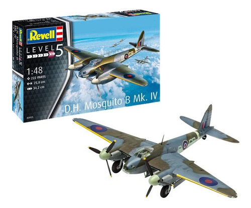 Avion Dh Mosquito 1/48 Revell 3923 Maqueta Para Armar Mk