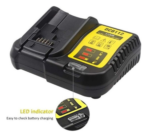 Cargador De Batería 12v/20v Máx. Dcb115 Dcb112 Para Dewalt