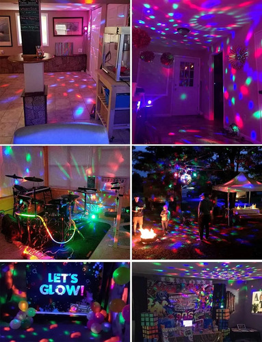 2pcs Rgb Control Remoto Led Disco Bola Luz Para Fiesta Ktv