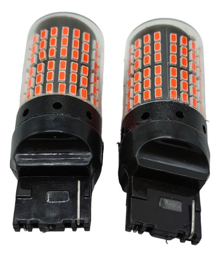 Bombillo Led Alto Brillo 7440 Un Contacto Rojo Carro