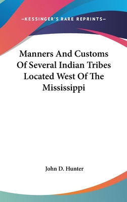 Libro Manners And Customs Of Several Indian Tribes Locate...