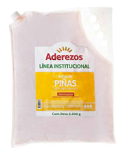 Salsa De  Piña Bolsa 5000g Aderezos - g a $12