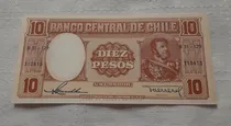 Comprar Billete Chileno 10 Pesos Un Cóndor Nuevos (grw)