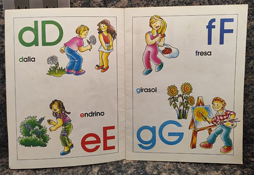 Cartilla Abc De Los Arboles, Flores Y Frutos Para Niños (Usado)