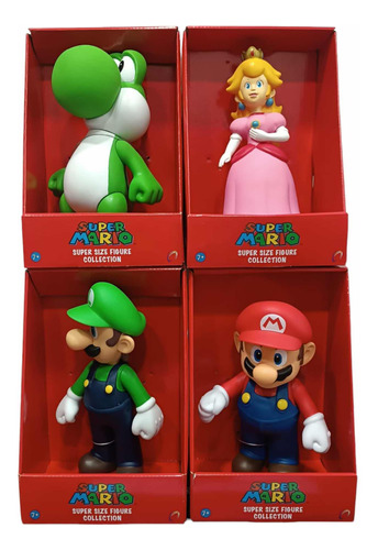 Figuras De Colección Super Mario Bros Tamaño 22-36 Cm Aprox