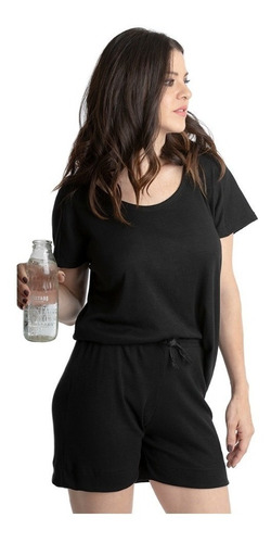 Imagen 4 de 6 de Pijama Alondra Jelue Dama Morley Liviano Verano Short Remera