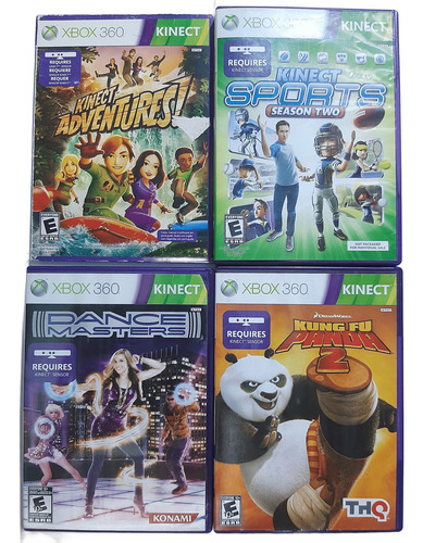 Lote 4 Jogos Para Kinect Xbox 360 / Pacote #2 (Recondicionado)