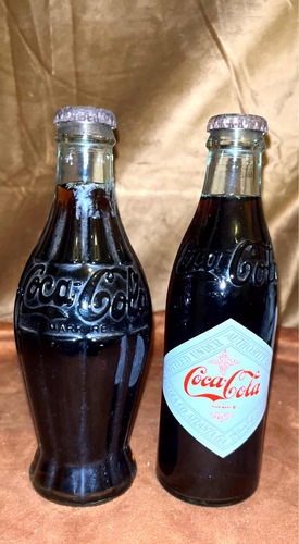 Botella Coca Cola Antigua Contenido Original Precio X Las 2