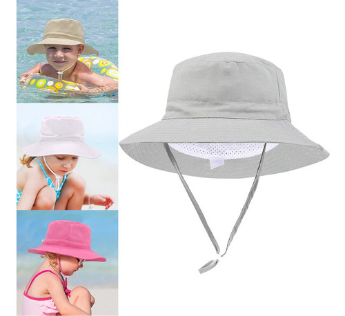 Gorro De Pescador Para Niños Con Protección Uv Para Bebés, T