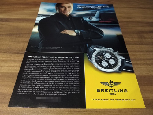 (pg939) John Travolta * Publicidad Breitling