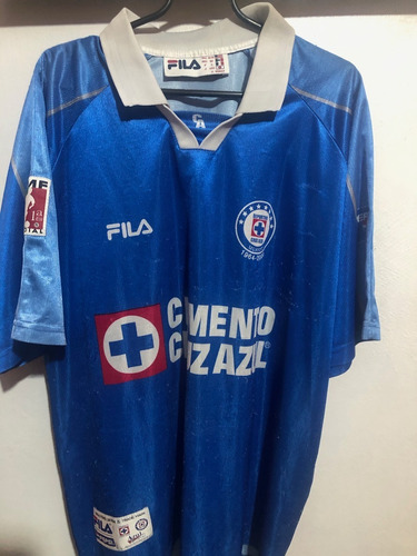 Jersey Fila Cruz Azul Original De Época Coleccion 