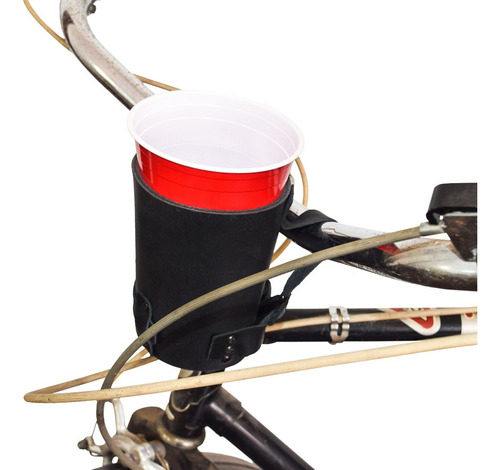 Hide & Drink, Cruzy - Soporte De Cuero Para Manillar De Bici