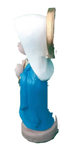 Imagem 2 de 4 de Sagrado Coração De Maria Imagem Infantil Em Resina Com 8 Cm