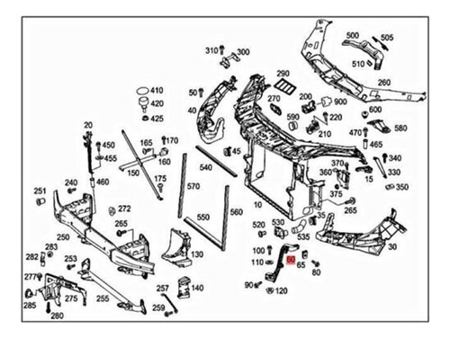 A1666263631 A1666263731 Sujetador De Soporte For Parachoqu