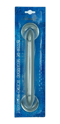Imagen 6 de 7 de Barral De Seguridad De Baño Curva Acero Inoxidable De 25 Mm