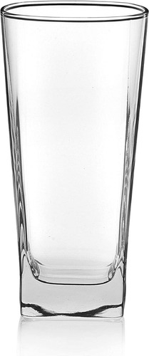 6 Vaso City Cuadrado  Jaibolero Jaibol Highball  425ml Crisa