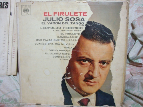 Vinilo Julio Sosa El Firulete T1
