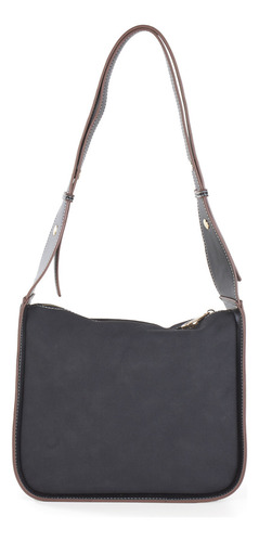 Bolsa Tote Cloe Para Mujer Atemporal Parche De Monograma Color Negro