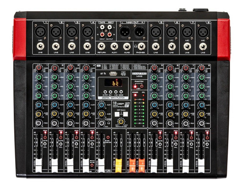 Onax Pro Mix8 Consola Mixer Audio Interface +48 Fx Bt Usb Eq