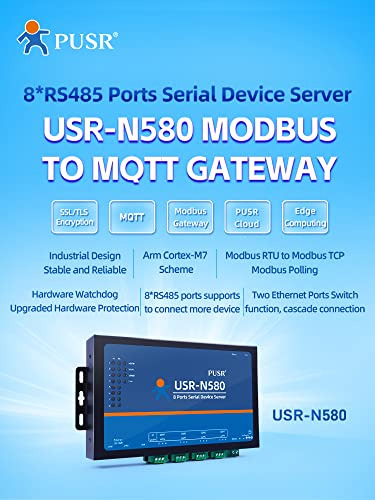 Gateway Matt Modbus 8 Puertos Ssl/tls, Paquete Rs485 A Ether
