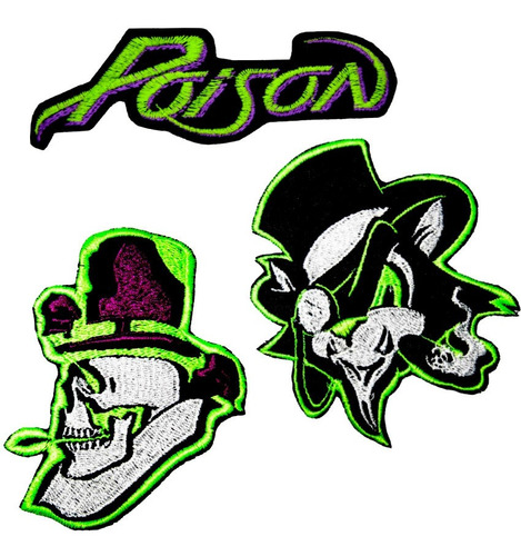 Parche Bordado Musica Rock Poison X Unidad Adr