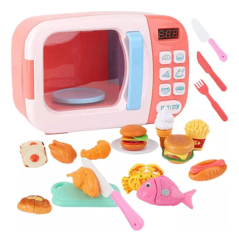 Juego De Microondas Kitchen Toy, 31 Piezas