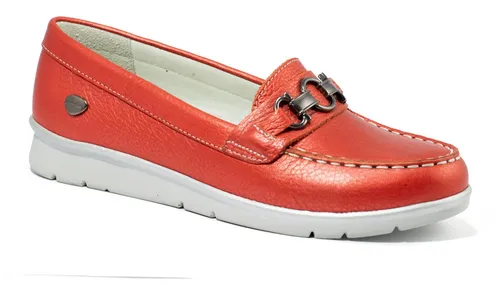 Cavatini Zapatos Livianos Mujer Nautico Mocasin Cuero Vacuno