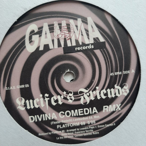 Vinilo Lucifer S Friends Divina Comedia Rmx Flexter Gamma E1 (Usado)