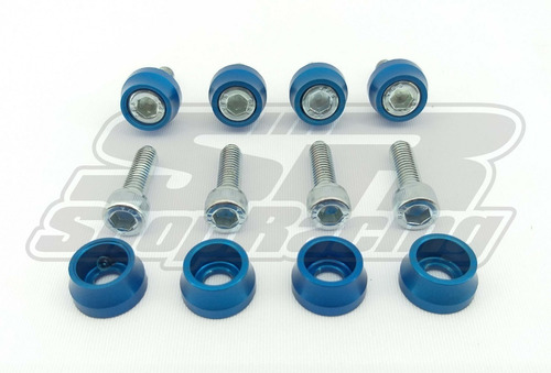 Arruela Anodizada Azul Parafuso Inox M6 Tampa De Válvulas