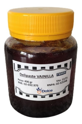 Delipaste Vainilla Fabbri X 400g-pastelería Heladería Bombon