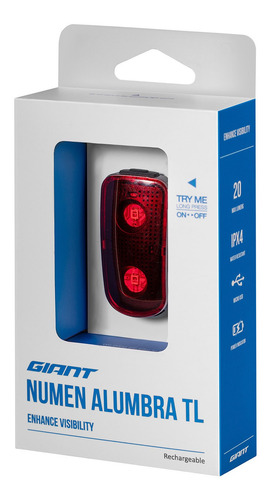 Imagen 5 de 7 de Luz Casco Giant Numen Alumbra Tl Usb Compel Rev Liv